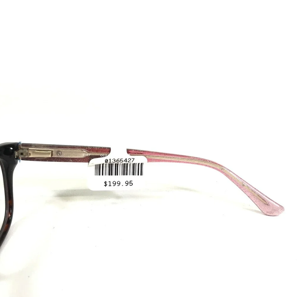 Guess Petite Eyeglasses Frames GU2678 052 Brown Tortoise Pink Glitter 49-17-140